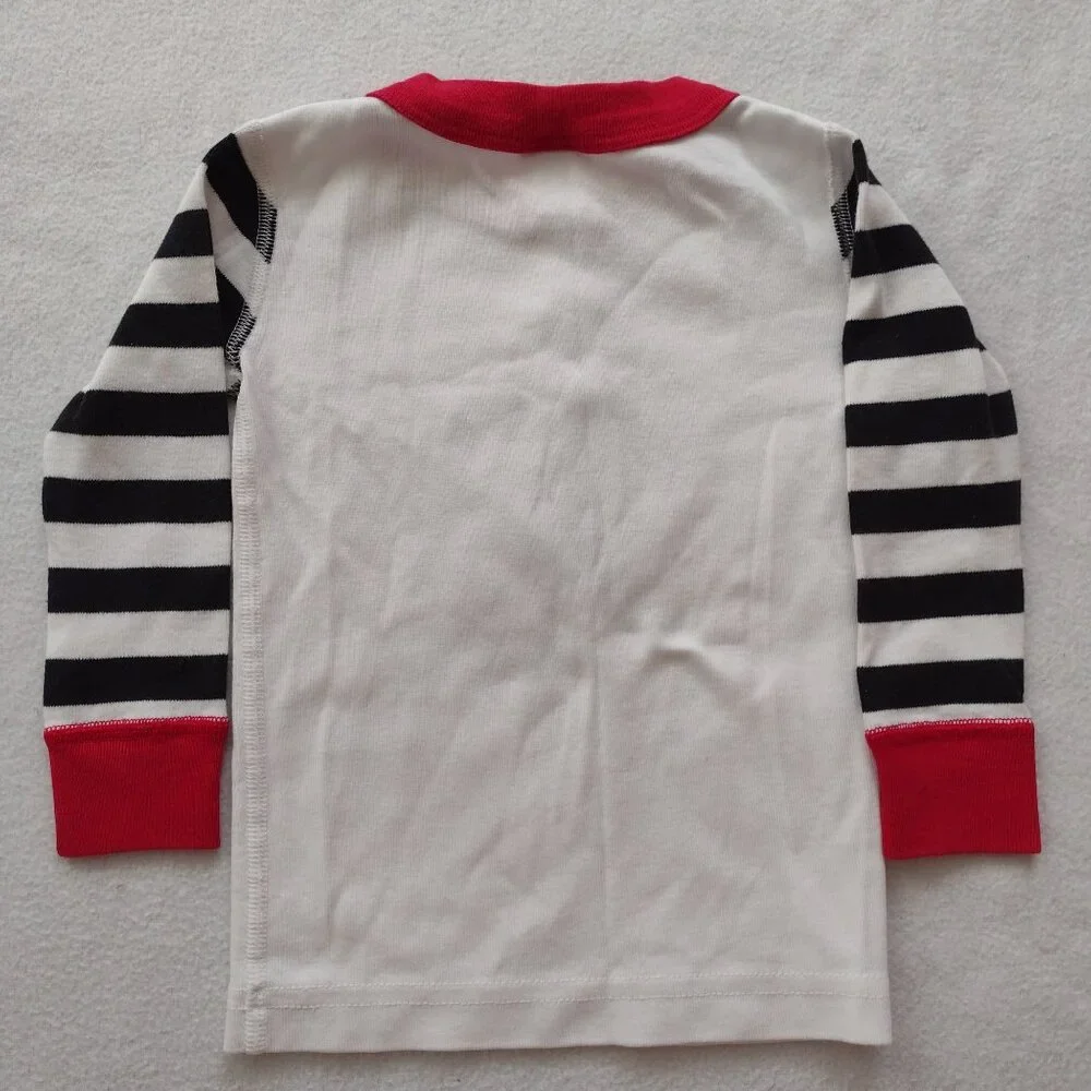 Hanna Andersson Disney Pajama Set 2T Mickey Mouse Organic Cotton Long Johns - Picture 5 of 9